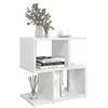 Image de Bouts de canapé, guéridons VidaXL  Table de chevet  bois d'ingénierie blanc 50x30x51,5 cm P31599833