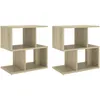 Image de Vidaxl Tables De Chevet 2 Pcs ChÃªne Sonoma 50x30x51,5 Cm AgglomÃ©rÃ©