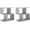 Image de Vidaxl Tables De Chevet 2 Pcs Gris BÃ©ton 50x30x51,5 Cm AgglomÃ©rÃ©