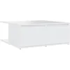 Image de Vidaxl Table Basse Blanc 80x80x31 Cm AgglomÃ©rÃ©