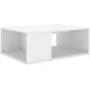 Image de Vidaxl Table Basse Blanc 90x67x33 Cm AgglomÃ©rÃ©