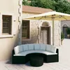 Image de vidaXL Miroir mural avec lampes LED Rond Verre