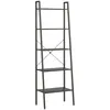Image de vidaXL ÃtagÃ¨re sur pied 5 niveaux Noir 56x35x174 cm