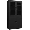 Image de vidaXL Armoire de bureau Noir 90x40x180 cm Acier