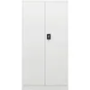 Image de vidaXL Armoire Ã  casiers Blanc 90x40x180 cm Acier