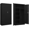 Image de vidaXL Armoire Ã  casiers Noir 90x40x180 cm Acier