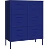 Image de vidaXL Armoire Ã  tiroirs Bleu marine 80x35x101,5 cm Acier