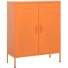 Image de vidaXL Armoire de rangement Orange 80x35x101,5 cm Acier