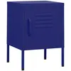Image de vidaXL Table de chevet Bleu marine 35x35x51 cm Acier