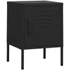 Image de vidaXL Table de chevet Noir 35x35x51 cm Acier
