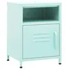 Image de vidaXL Table de chevet Vert menthe 35x35x51 cm Acier