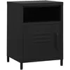 Image de vidaXL Table de chevet Noir 35x35x51 cm Acier