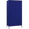 Image de vidaXL Garde-robe Bleu marine 90x50x180 cm Acier