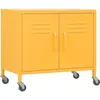 Image de vidaXL Armoire de rangement Jaune moutarde 60x35x49 cm Acier