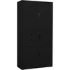 Image de vidaXL Armoire de bureau Noir 90x40x180 cm Acier