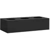 Image de Vidaxl BoÃ®te Ã Fleurs De Bureau Anthracite 90x40x23 Cm Acier