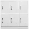 Image de vidaXL Armoire Ã  casiers Gris clair 90x45x92,5 cm Acier