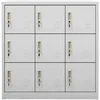 Image de vidaXL Armoire Ã  casiers Gris clair 90x45x92,5 cm Acier