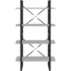 Image de vidaXL BibliothÃ¨que Ã  4 niveaux Gris bÃ©ton 80x30x140 cm AgglomÃ©rÃ©