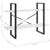 Image de vidaXL BibliothÃ¨que Ã  2 niveaux blanc 100x30x70 cm bois d'ingÃ©nierie