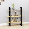 Image de vidaXL BibliothÃ¨que Ã  3 niveaux 100x30x105 cm Bois de pin massif
