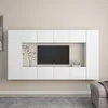Image de vidaXL Ensemble de meubles TV 8 pcs Blanc Bois d'ingÃ©nierie