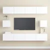 Image de vidaXL Ensemble de meubles TV 6 pcs Blanc Bois d'ingÃ©nierie