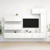 Image de vidaXL Ensemble de meubles TV 7 pcs Blanc Bois d'ingÃ©nierie