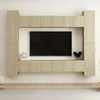 Image de Vidaxl Ensemble De Meubles Tv 10 Pcs ChÃªne Sonoma Bois D'ingÃ©nierie