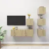 Image de Vidaxl Ensemble De Meuble Tv 5 Pcs ChÃªne Sonoma AgglomÃ©rÃ©