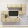 Image de Vidaxl Ensemble De Meubles Tv 8 Pcs ChÃªne Sonoma Bois D'ingÃ©nierie