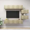 Image de Vidaxl Ensemble De Meuble Tv 6 Pcs ChÃªne Sonoma Bois D'ingÃ©nierie
