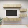 Image de Vidaxl Ensemble De Meuble Tv 6 Pcs ChÃªne Sonoma Bois D'ingÃ©nierie