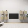 Image de Vidaxl Meubles Tv Muraux 8 Pcs ChÃªne Sonoma 30,5x30x30 Cm