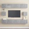 Image de vidaXL Ensemble de meubles TV 6 pcs Gris bÃ©ton Bois d'ingÃ©nierie