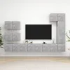 Image de vidaXL Ensemble de meubles TV 8 pcs Gris bÃ©ton Bois d'ingÃ©nierie