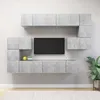 Image de vidaXL Ensemble de meubles TV 10 pcs Gris bÃ©ton Bois d'ingÃ©nierie
