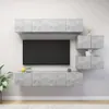 Image de vidaXL Ensemble de meubles TV 6 pcs Gris bÃ©ton Bois d'ingÃ©nierie