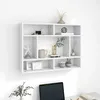Image de Vidaxl ÃtagÃ¨re Murale Blanc 75x16x55 Cm Bois D'IngÃ©nierie