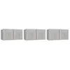 Image de Vidaxl Meubles Tv Suspendus 3 Pcs Gris BÃ©ton 60x30x30 Cm