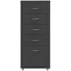Image de vidaXL Classeur mobile Anthracite 28x41x69 cm MÃ©tal