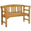 Image de Salons de jardin VidaXL  Banc de jardin  Bois d'acacia massif Marron 114 cm P31600473