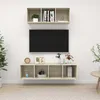 Image de Vidaxl Ensemble De Meubles Tv 2 Pcs ChÃªne Sonoma Bois D'ingÃ©nierie