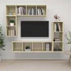 Image de vidaXL Ensemble de meubles TV 4 pcs ChÃªne sonoma Bois d'ingÃ©nierie