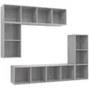 Image de vidaXL Ensemble de meubles TV 4 pcs Gris bÃ©ton Bois d'ingÃ©nierie