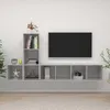 Image de vidaXL Ensemble de meuble TV 3 pcs Gris bÃ©ton AgglomÃ©rÃ©