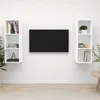 Image de vidaXL Meubles TV muraux 2 pcs Blanc AgglomÃ©rÃ©