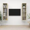 Image de vidaXL Meubles TV muraux 2 pcs ChÃªne sonoma Bois d'ingÃ©nierie