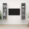 Image de vidaXL Meubles TV muraux 2 pcs Gris bÃ©ton AgglomÃ©rÃ©