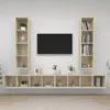 Image de vidaXL Meubles TV muraux 4 pcs ChÃªne sonoma Bois d'ingÃ©nierie